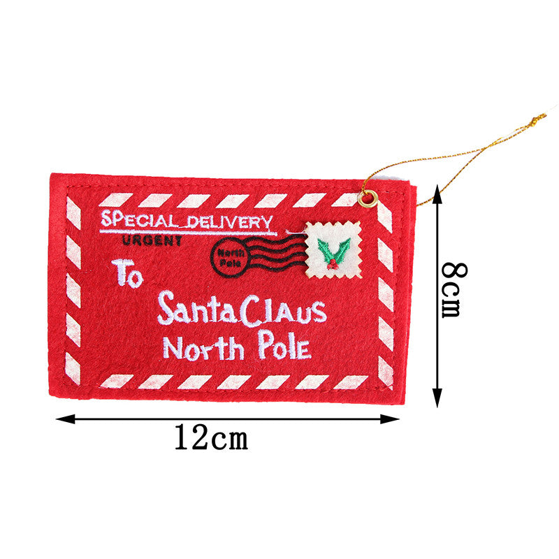 To Santa Claus Embroidered Envelopes