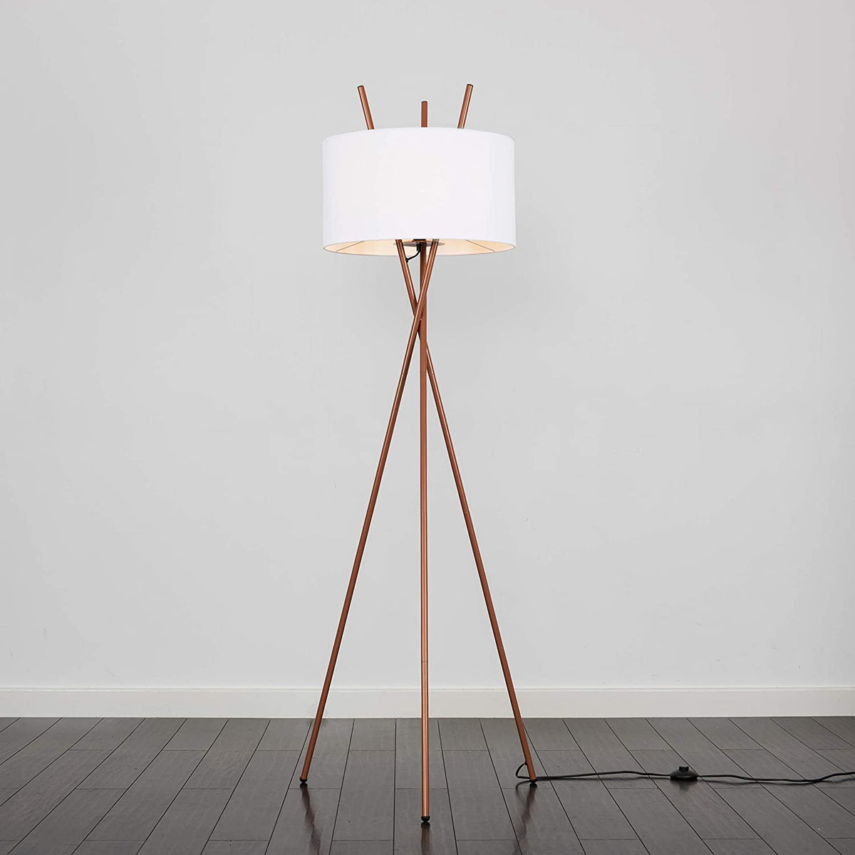 Tripod Copper Floor Lamp