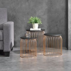 Copper Wire Table Set (3pcs)