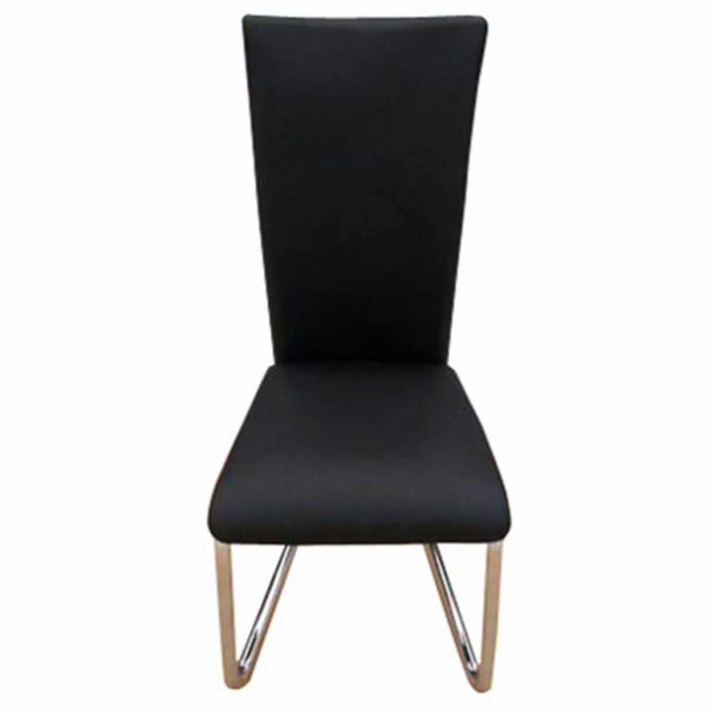 Set of 6 Black Dining Chairs