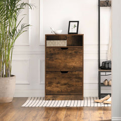 Rustic Shoe Storage Cabinet