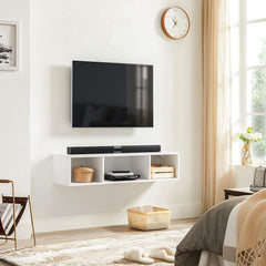 Floating White TV Stand