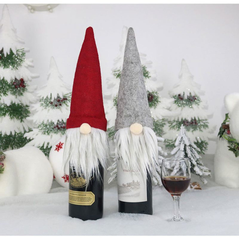 Christmas Knome Bottle Covers