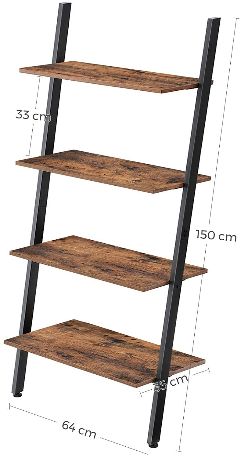 Rustic Ladder Shelves