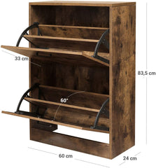 Rustic Shoe Storage Cabinet