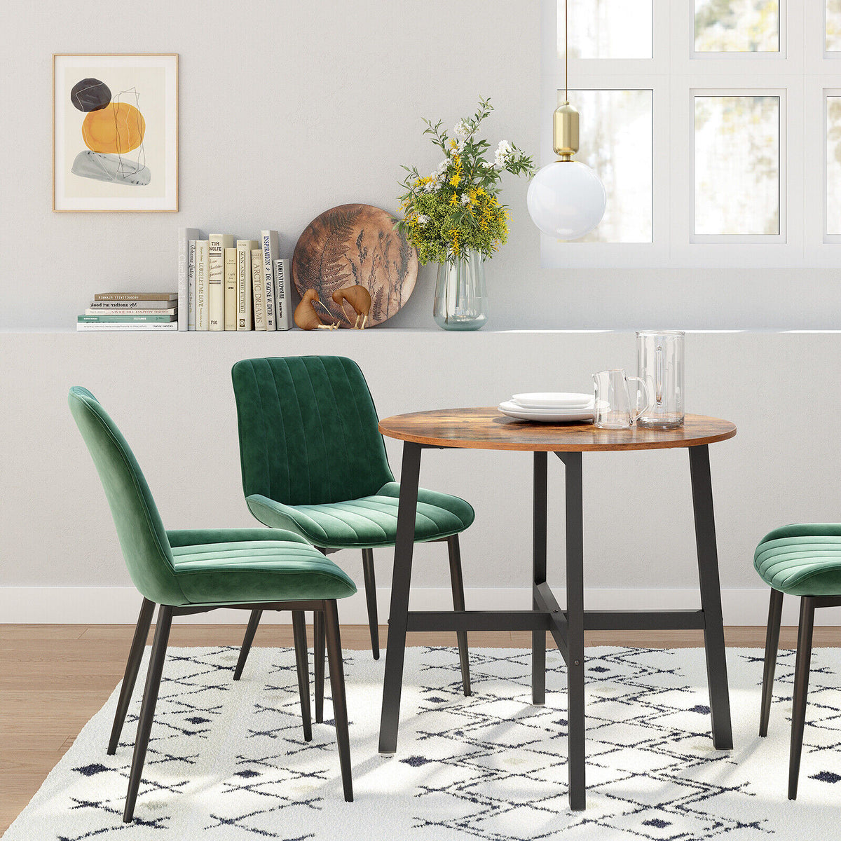 Rustic Rounded Dining Table