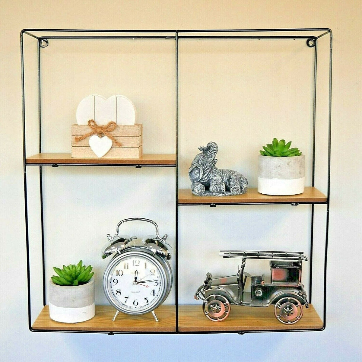 Retro Square Floating Wall Shelf