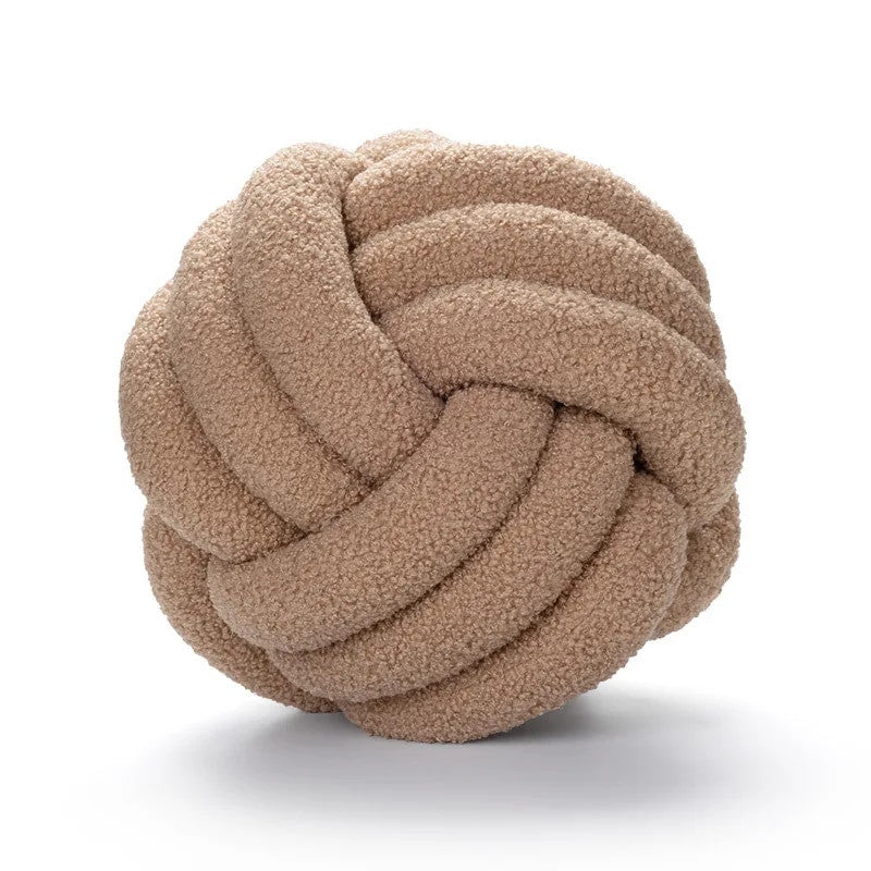 Hand-knotted Ball Cushion