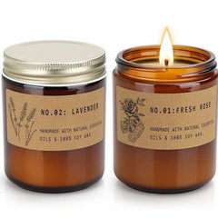 Set Of 2 Organic Relaxation Candles