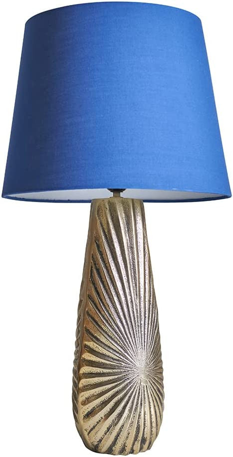 Large Brass Aztec Table Lamp