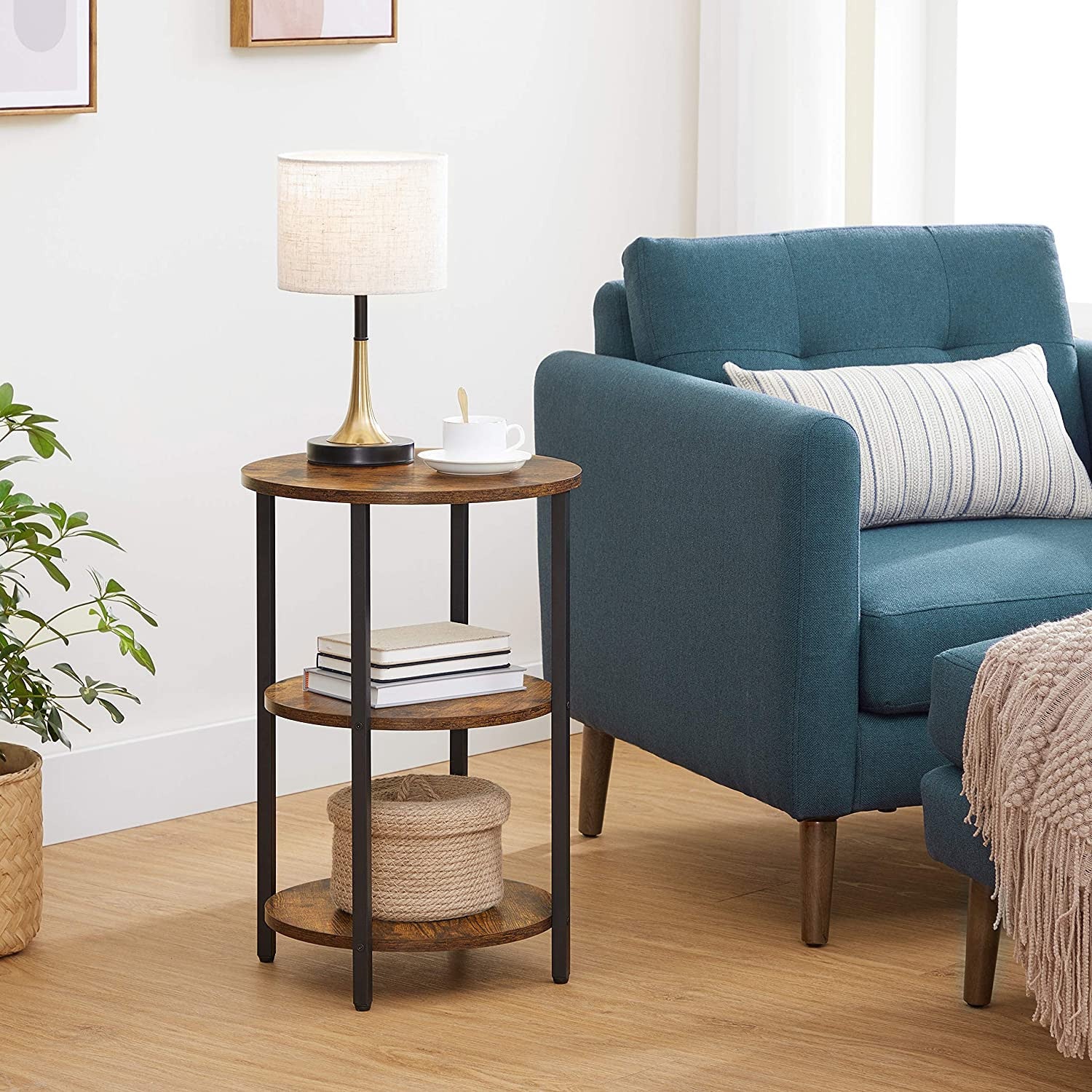 Rustic Ellen Circular End Table