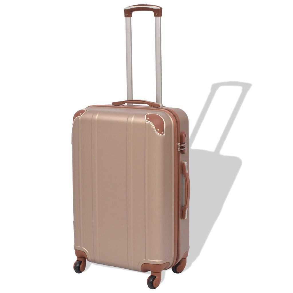 Champagne Four Piece Hardcase Trolley Set