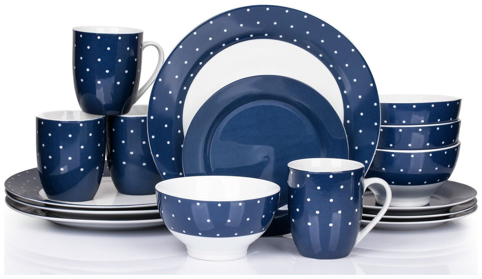 16pc Complete Stoneware Dinner Set