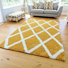 Ochre Diamond Rug