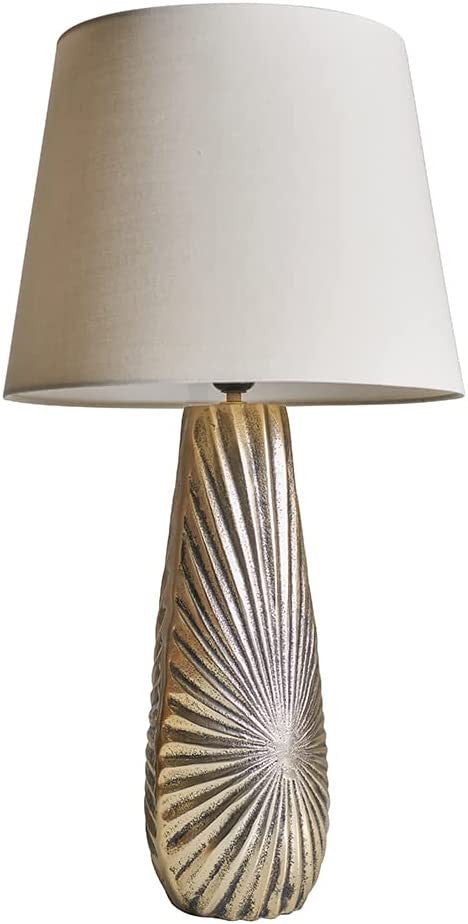 Large Brass Aztec Table Lamp