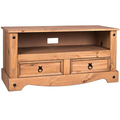 Solid Pine Wood TV Unit