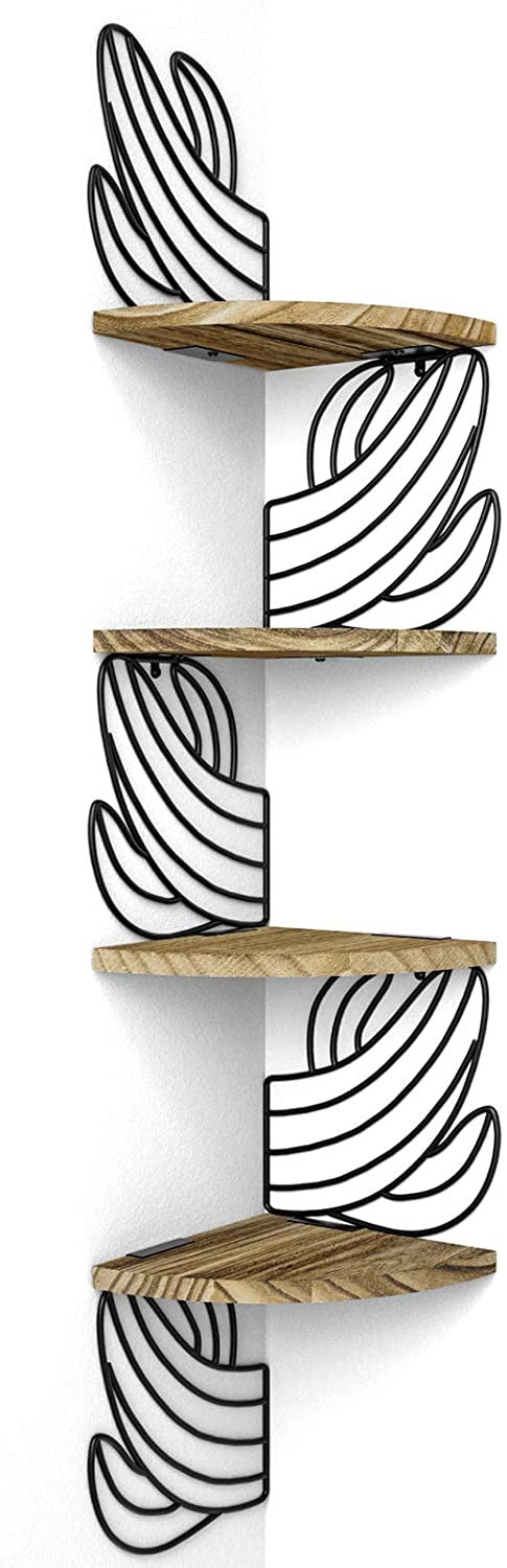 Cactus Design 4 Tier Corner Shelves